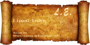 Lippai Endre névjegykártya
