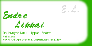 endre lippai business card